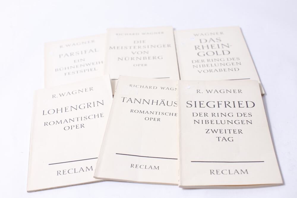 Vintage Richard Wagner Opera Reclam Book Lot Libretto German ~ 260702-WH 1128